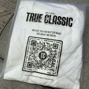 True Classic Men’s White T-Shirt
